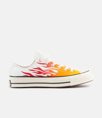 Converse CTAS 70's Ox Archive Print Remixed Shoes - White / Enamel Red / Bold Mandarin