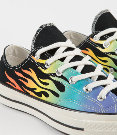 Converse CTAS 70's Ox Archive Print Shoes - Black / Turf Orange / Egret