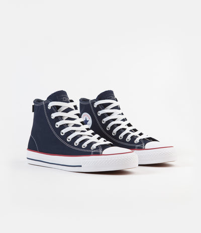 Converse CTAS Pro Hi Archive Print Shoes - Obsidian / White / Enamel Red