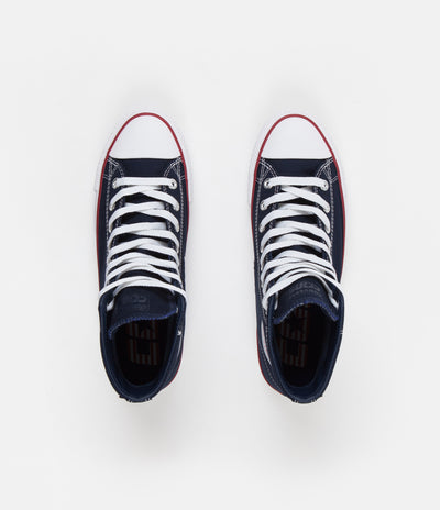 Converse CTAS Pro Hi Archive Print Shoes - Obsidian / White / Enamel Red