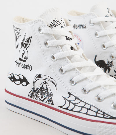 Converse CTAS Pro Hi Sean Pablo Shoes - White / Black / White