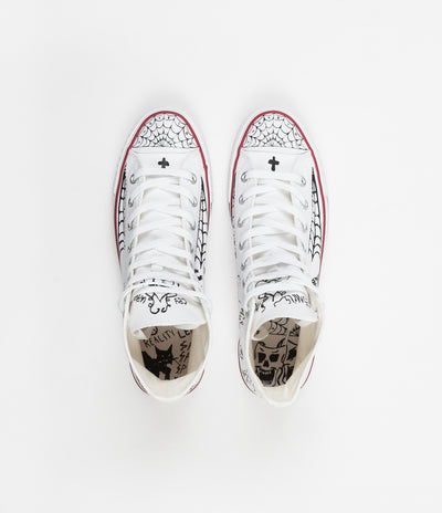 Converse CTAS Pro Hi Sean Pablo Shoes - White / Black / White