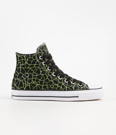 Converse CTAS Pro Hi Shoes - Black / Lime Twist / White