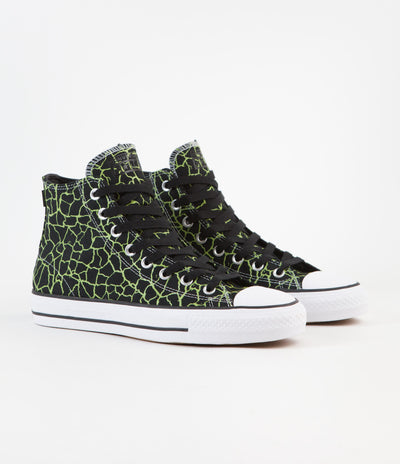 Converse CTAS Pro Hi Shoes - Black / Lime Twist / White