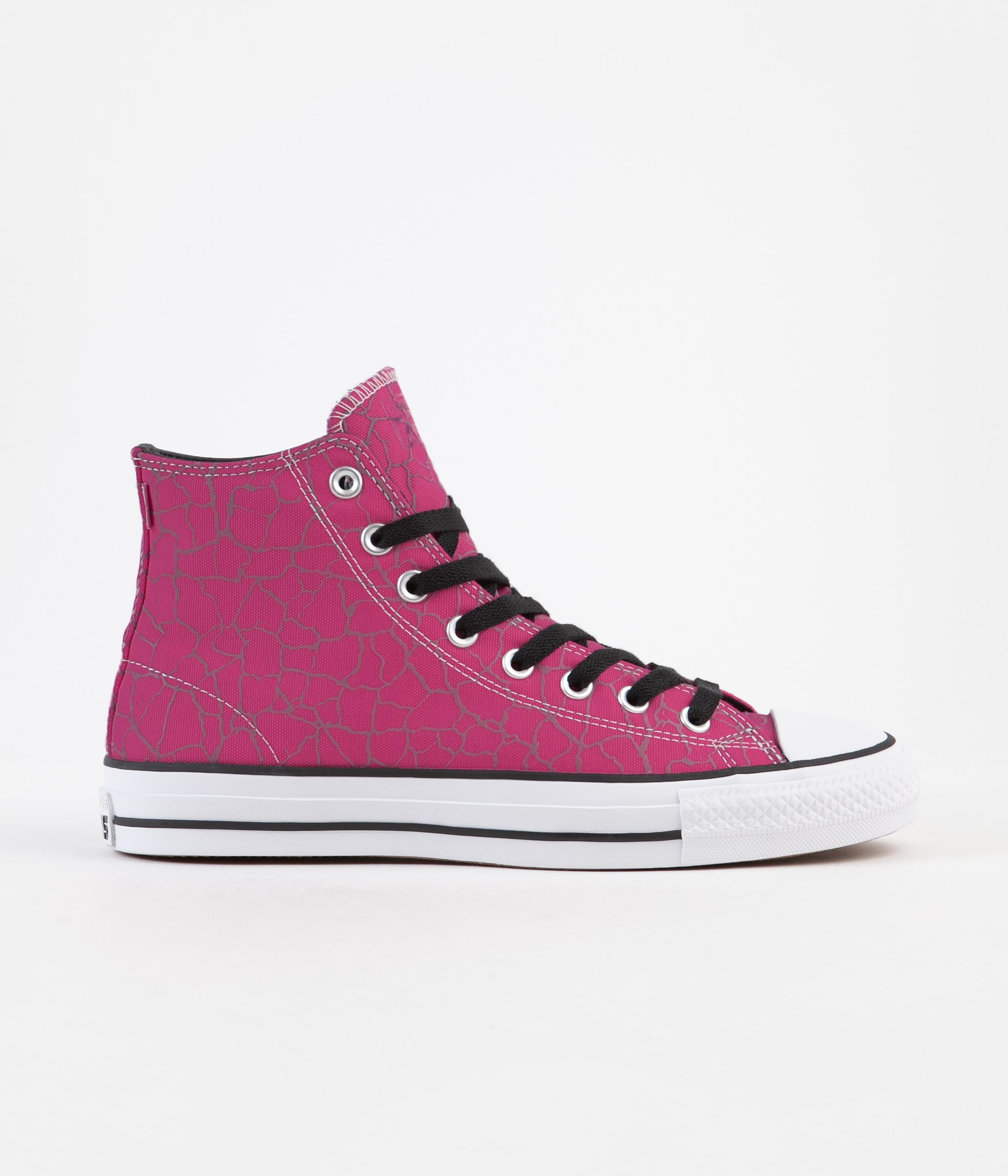 Converse Ctas Pro Hi Shoes Prime Pink Black White Flatspot