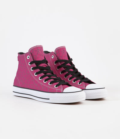 Converse CTAS Pro Hi Shoes - Prime Pink / Black / White