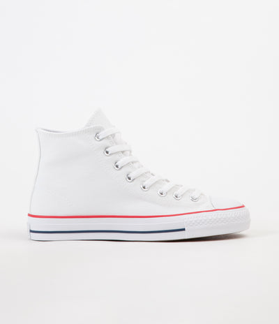 Converse CTAS Pro Hi Shoes - White / Red / Insignia Blue