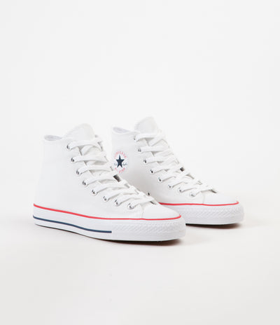 Converse CTAS Pro Hi Shoes - White / Red / Insignia Blue