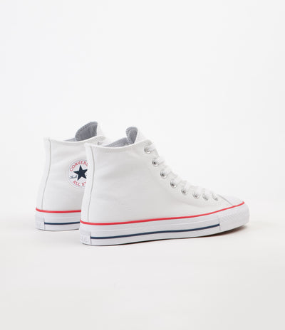 Converse CTAS Pro Hi Shoes - White / Red / Insignia Blue