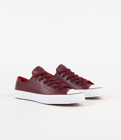 Converse CTAS Pro Ox Shoes - Deep Bordeaux / Casino / White