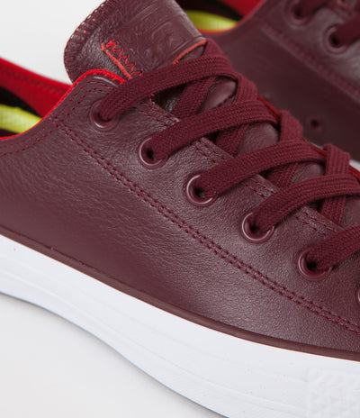 Converse CTAS Pro Ox Shoes - Deep Bordeaux / Casino / White