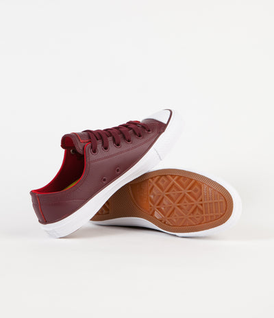 Converse CTAS Pro Ox Shoes - Deep Bordeaux / Casino / White