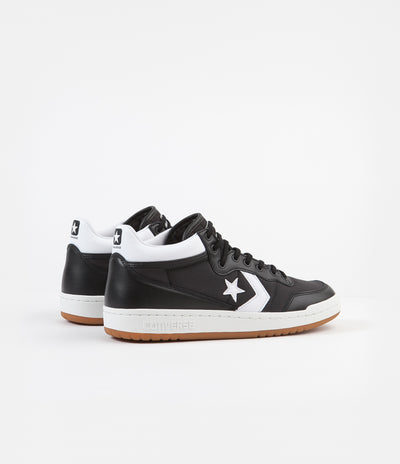 Converse Fastbreak Pro Mid Leather OG Block Shoes - Black / White / Gum