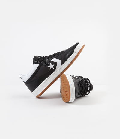 Converse Fastbreak Pro Mid Leather OG Block Shoes - Black / White / Gum