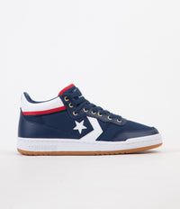 Converse Fastbreak Pro Mid Shoes - Navy / White / Enamel Red