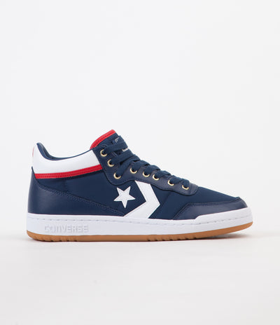 Converse Fastbreak Pro Mid Shoes - Navy / White / Enamel Red