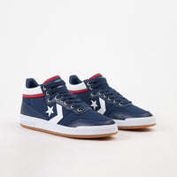 Converse Fastbreak Pro Mid Shoes - Navy / White / Enamel Red thumbnail