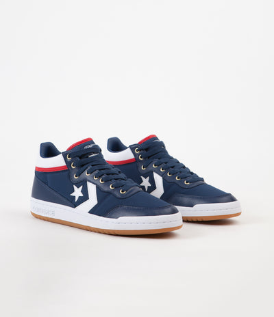 Converse Fastbreak Pro Mid Shoes - Navy / White / Enamel Red