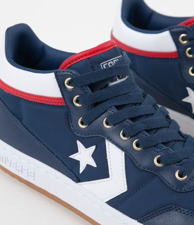 Converse Fastbreak Pro Mid Shoes - Navy / White / Enamel Red