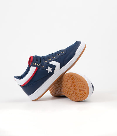 Converse Fastbreak Pro Mid Shoes - Navy / White / Enamel Red