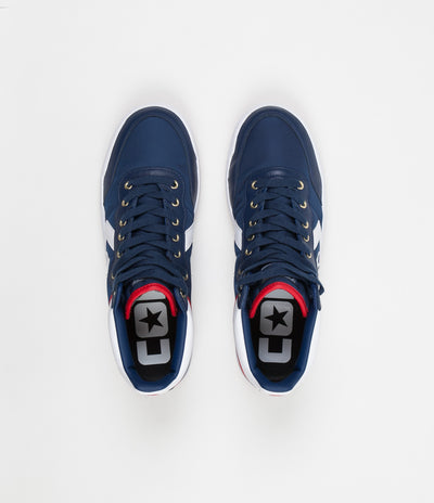 Converse Fastbreak Pro Mid Shoes - Navy / White / Enamel Red