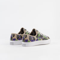 Converse Jack Purcell Ox Archive Prints Leather Shoes - Black / Candied Ginger / Court Purple thumbnail