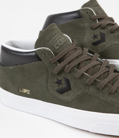 Converse Louie Lopez Pro Mid Shoes - Cargo Khaki / Black / White