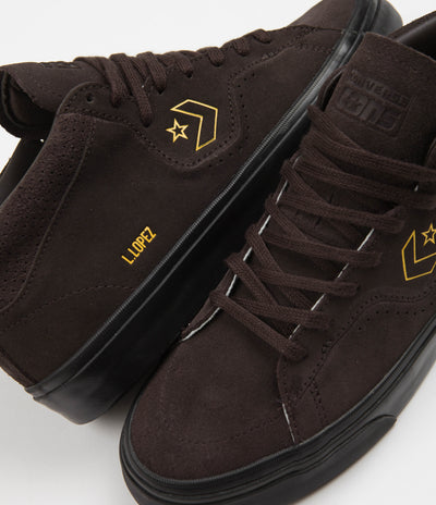 Converse Louie Lopez Pro Mid Shoes - Velvet Brown / Amarillo / Black