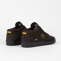 Converse Louie Lopez Pro Mid Shoes - Velvet Brown / Amarillo / Black thumbnail