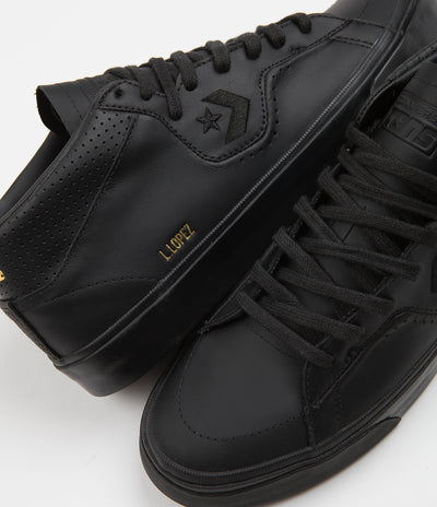 Converse Louie Lopez Pro Mono Leather Shoes - Black / Black / Black