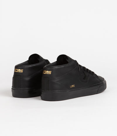 Converse Louie Lopez Pro Mono Leather Shoes - Black / Black / Black