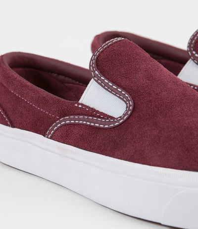 Converse One Star CC Slip On Shoes - Dark Burgundy / White