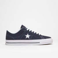 Converse One Star Pro Classic Suede Ox Shoes - Navy / White / Black thumbnail