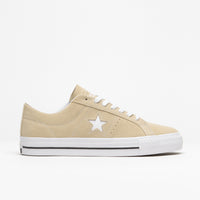 Converse One Star Pro Classic Suede Ox Shoes - Oat Milk / White / Black thumbnail