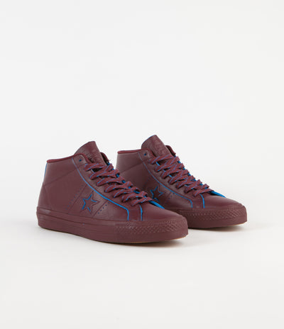 Converse One Star Pro Mid Shoes - Deep Bordeaux