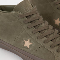 Converse One Star Pro Mid Shoes - Medium Olive / Light Fawn thumbnail