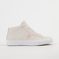 Converse One Star Pro Mid Shoes - Natural / Orange / White thumbnail