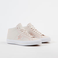 Converse One Star Pro Mid Shoes - Natural / Orange / White thumbnail