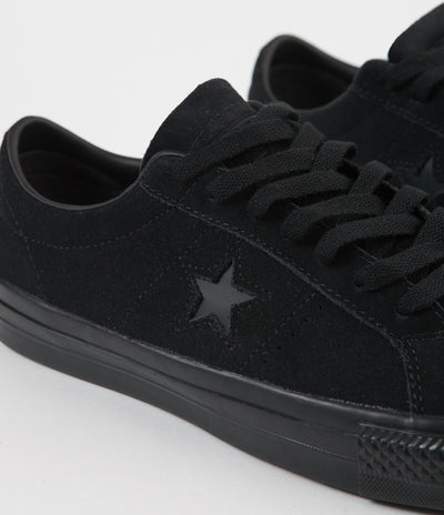 Converse One Star Pro OX Shoes  - Black / Black / Black