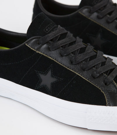 Converse One Star Pro Ox Shoes - Black / White / Black