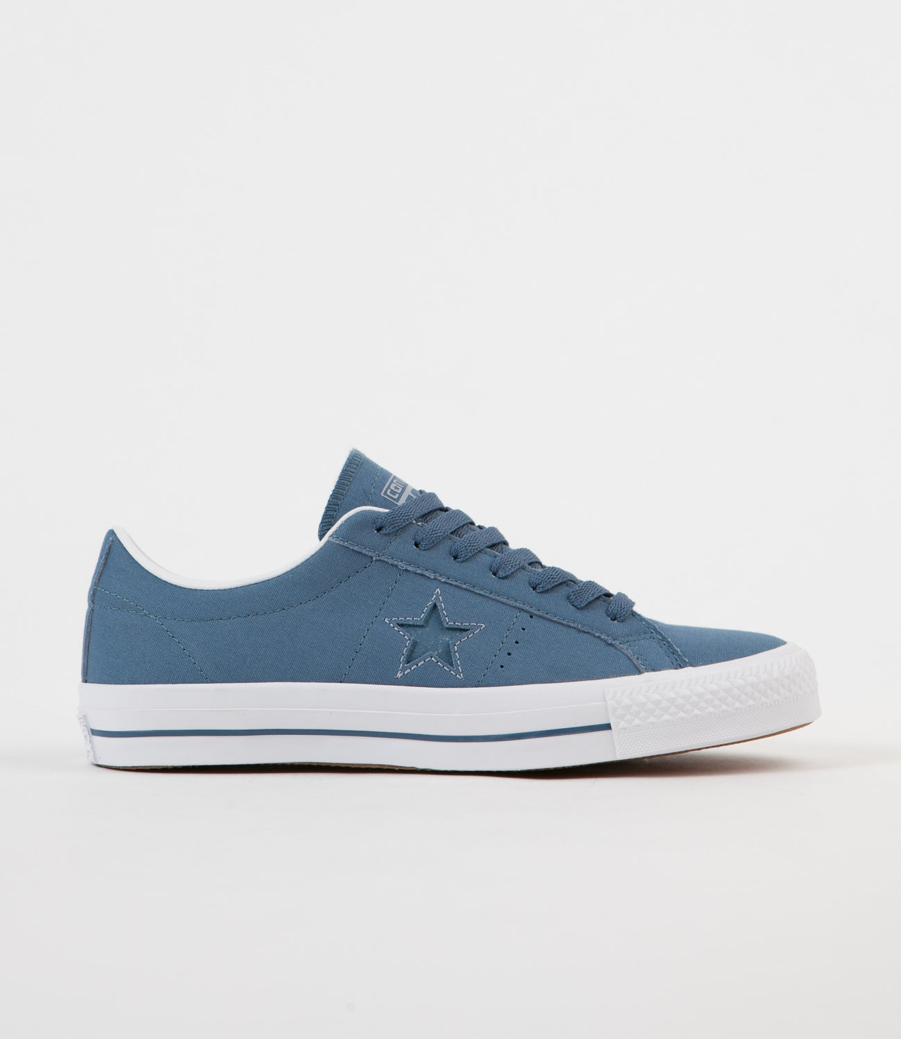 One star blue store converse