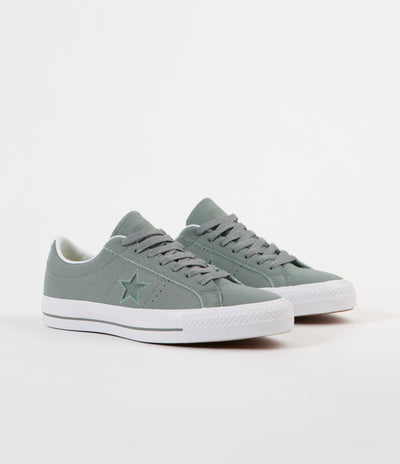 Converse One Star Pro Ox Shoes - Camo Green / Green Glow