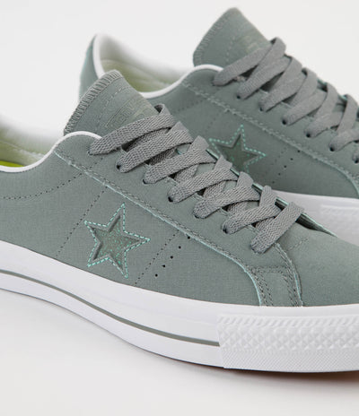 Converse One Star Pro Ox Shoes - Camo Green / Green Glow