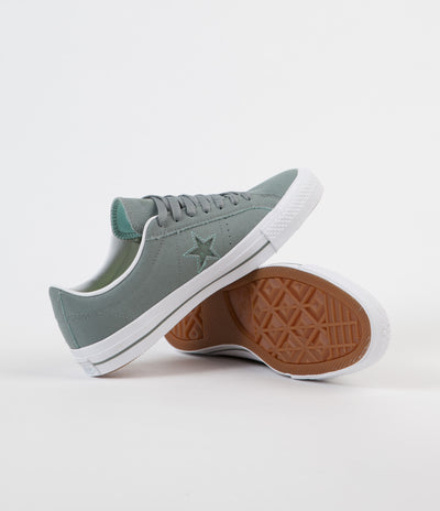 Converse One Star Pro Ox Shoes - Camo Green / Green Glow