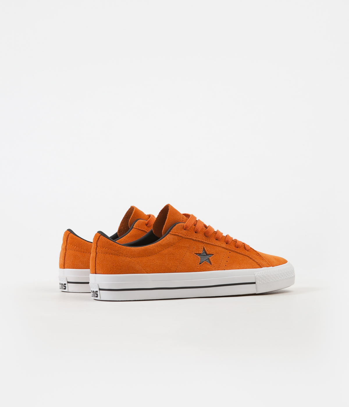 Converse One Star Pro Ox Shoes Campfire Orange Black White Flatspot 3693