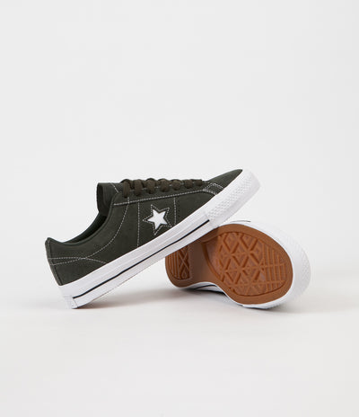 Converse One Star Pro Ox Shoes - Sequoia / Sequoia / White