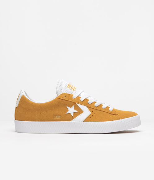 Converse Pro Leather Summer Ox Shoes - Golden Sundial / White