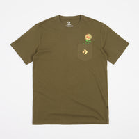 Converse Renew Graphic Pocket T-Shirt - Dark Moss thumbnail