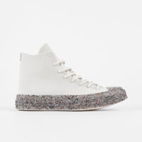 Converse Renew Recycled Knit Hi Shoes - Egret / String / Barely Volt thumbnail