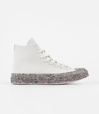 Converse Renew Recycled Knit Hi Shoes - Egret / String / Barely Volt